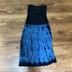 Calvin Klein knit jersey blue tie-dye‎ dress woman’s size M